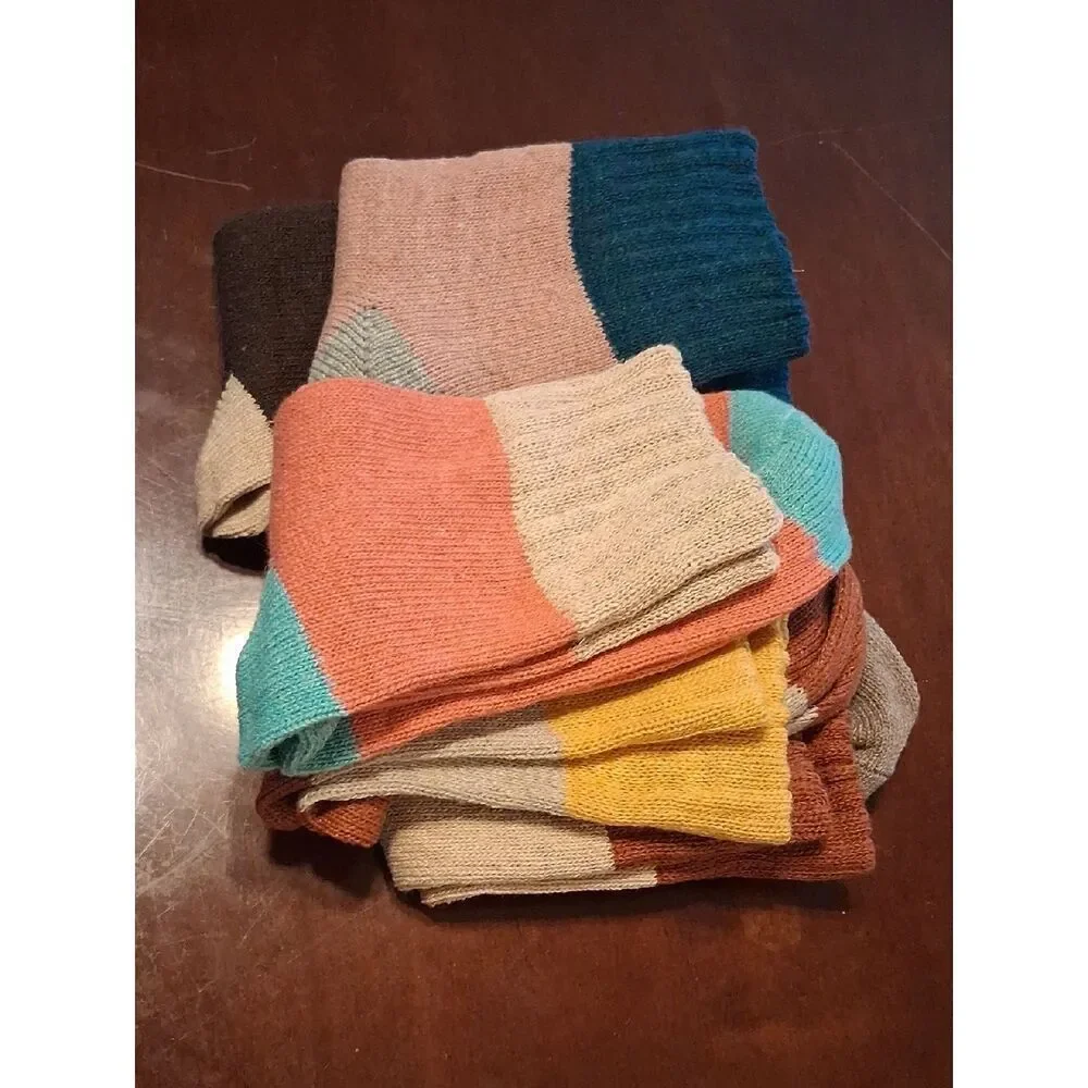 5 Pairs Womens Wool Blend Socks 5-9 New